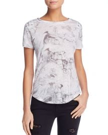 Generation Love Graham Lace-Up Marble Print Tee at Bloomingdales